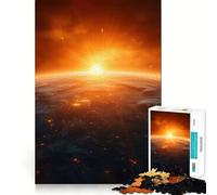 Rompecabezas del Planeta Tierra Desde el Espacio, 1000 Piezas para Adultos, Juguete Inteligente, Divertido y Casual, decoración de Pared con Bordes Lisos (38x52cm)