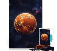 Rompecabezas del Planeta Venus en el Espacio Estrellado,1000 Piezas,diversión Garantizada,tecnología Avanzada de Corte láser,Juguete de Entretenimiento para Interiores (50x75cm)