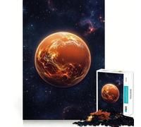 Rompecabezas del Planeta Venus en el Espacio Estrellado,1000 Piezas,Juego Think Boost,Cierre Seguro,sin Piezas Sueltas,desafío Interactivo para el Cerebro en casa (38x26cm)