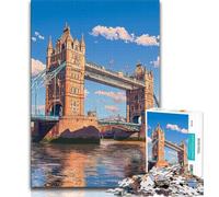 Rompecabezas del Puente de Londres para Adolescentes, 1000 Piezas, Juegos educativos, decoración de Pared, cumpleaños y Navidad (50x75cm)