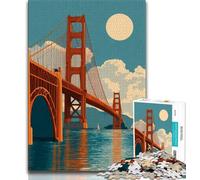 Rompecabezas del Puente de San Francisco para Adolescentes, 1000 Piezas, Juguetes educativos, Juegos Familiares, Regalo de cumpleaños (50x75cm)