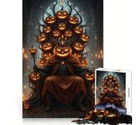 Rompecabezas del Rey Calabaza en el Trono para Adolescentes, 1000 Piezas, Juguete Intelectual, Diversión en Interiores, Corte de Calidad, Regalo Creativo (38x26cm)