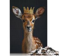 Rompecabezas del Rey Ciervo, desafiante y Estimulante, de cartón 100% Reciclado, Ideal para Adultos y niños, 1000 Piezas (26 x 38 cm)