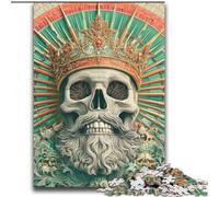 Rompecabezas del Rey Esqueleto para Adolescentes, 2000 Piezas, Divertidos Juegos, decoración de Pared, cumpleaños y Navidad (70x100cm)