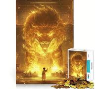 Rompecabezas del Rey León de la Antigua China,1000 Piezas,Juego Mental Divertido,diseño de Ajuste Huecos, reuniones Familiares (50x75cm)