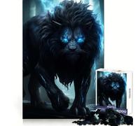 Rompecabezas del Rey León Furioso para Adolescentes, 1000 Piezas, Ejercicio Mental, distracción Suave, Corte preciso, (38x26cm)