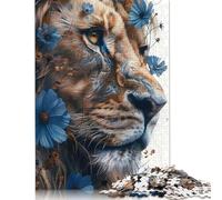 Rompecabezas del Rey León: Juego de Bricolaje, Rompecabezas de cartón Premium para Mujeres, Hombres y niños, Regalo para el Día del Niño, 1000 Piezas (26 x 38 cm)