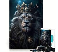 Rompecabezas del Rey León para Adultos, 1000 Piezas, fortalece la Memoria, pasatiempo para el hogar, Bordes limpios, Regalo Elegante (38x52cm)