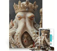 Rompecabezas del Rey Pulpo para Adolescentes, 1000 Piezas, para estimular la Memoria, Juego de Mesa, Montaje de imágenes, (38x26cm)