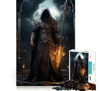 Rompecabezas del Señor de la Muerte Misterioso para Adolescentes, 1000 Piezas, para Desarrollar la Memoria, Relajación y Calma, Diseño Clásico para Ensamblar, Regalo (50x75cm)