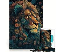 Rompecabezas del Signo Zodiacal Leo para Adultos,1000 Piezas,para Mejorar la concentración,Divertido,tamaño Uniforme,Piezas precisas,Actividad para Fortalecer los Lazos Familiares (50x75cm)