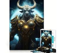 Rompecabezas del Signo Zodiacal Tauro para Adolescentes, 1000 Piezas, Mejora la Memoria, diversión Tranquila, Bordes precisos, Regalo artístico 38x52cm