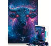 Rompecabezas del Signo Zodiacal Tauro para Adolescentes, 1000 Piezas, para Mejorar la Memoria, Tiempo Libre, Bordes limpios, un Regalo Encantador 38x26cm