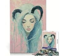 Rompecabezas del Signo Zodiacal Virgo de 1000 Piezas para Adolescentes Desarrolla la Capacidad analítica, la Tranquilidad y la espontaneidad Ideal para Regalar en Vacaciones (38x26cm)