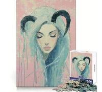 Rompecabezas del Signo Zodiacal Virgo de 1000 Piezas para Adolescentes Entrenamiento de concentración, Escape Tranquilo, unión Perfecta, Regalo considerado (50x75cm)