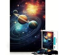 Rompecabezas del Sistema Solar para Adolescentes, 1000 Piezas, Pura Lógica, Juguete, Tranquilo, Calma, Corte Limpio, Decoración de Pared 38x52cm