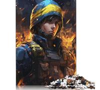 Rompecabezas del Soldado de la Paz, único Rompecabezas Rectangular de Papel para decoración del hogar, para Adultos, Adolescentes, Regalo del Día de la Madre, 1000 Piezas (75 x 50 cm)