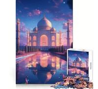 Rompecabezas del Taj Mahal al Atardecer, 1000 Piezas para Adultos, Think Smart Toy, Juego de Interior, Corte preciso, Bonito Regalo 50x75cm