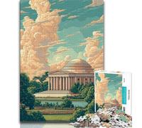 Rompecabezas del Taj Mahal de 1000 Piezas para Adultos Un Juego desafiante y Familiar Toda la Familia (50x75cm)