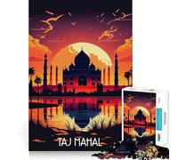 Rompecabezas del Taj Mahal para Adultos, 1000 Piezas, Think Smart Toy, vínculo Familiar, Corte preciso, Regalo de Temporada 38x52cm