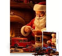 Rompecabezas del Taller de Santa Claus de 1000 Piezas para Adultos Refuerza la Memoria Diversión y Ocio Regalo Elegante (38x26cm)