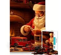Rompecabezas del Taller de Santa Claus de 1000 Piezas para Adultos Refuerza la Memoria Diversión y Ocio Regalo Elegante (38x26cm)