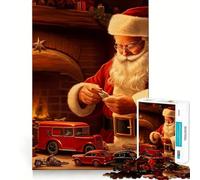Rompecabezas del Taller de Santa Claus para Adolescentes, 1000 Piezas, Wise Think Toy, Gentle Leisure, Tight Cut, Santa Wish List (38x52cm)