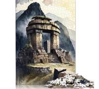 Rompecabezas del Templo del Sol, Perú. Juegos educativos. Actividades Familiares. Rompecabezas de cartón Premium para Mujeres y Hombres 1000 Piezas (75 x 50 cm).