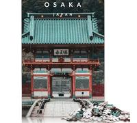 Rompecabezas del Templo Katsuo Ji, desafío difícil, 100% cartón Reciclado, para Adultos, 1000 Piezas (75 x 50 cm)