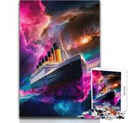 Rompecabezas del Titanic Cósmico para Adolescentes, 1000 Piezas, Solución de Problemas, Educación, Diversión, Maravilloso Regalo, Opción de Regalo Pensativa, Tamaño 50x75cm