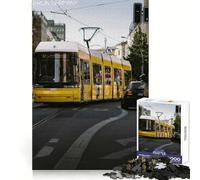 Rompecabezas del tranvía de Berlín, 1000 Piezas para Adultos Mejora la concentración, Alivia el estrés y es Divertido Corte Suave Regalo Festivo (38x26cm)