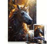 Rompecabezas del Unicornio Blanco para Adultos, 1000 Piezas, Juguete Que desafía la Mente, diversión silenciosa, Corte preciso, decoración de Pared 38x52cm