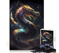 Rompecabezas del Universo del Dragón Celestial para Adultos,1000 Piezas,para desarrollar la Memoria,el Ocio Consciente,Bordes limpios,Regalo Creativo (50x75cm)