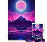 Rompecabezas del Universo Retrofuturista para Adolescentes, 1000 Piezas, Diversión Intelectual, Relajante, Corte Fino, Regalo de Invierno (50x75cm)