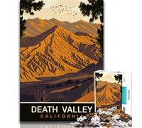 Rompecabezas del Valle de la Muerte de 1000 Piezas para Adultos y Adolescentes Ayuda a ejercitar el Cerebro Juguetes adictivos para Cultivar la Paciencia y la interacción Entre Padres e Hijos 50x75cm