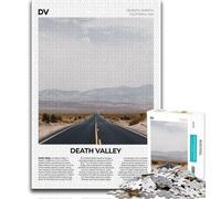 Rompecabezas del Valle de la Muerte para Adolescentes: 1000 Piezas únicas para Pasar el rato en casa Juego Familiar desafiante y Divertido 38x26cm