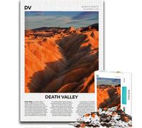 Rompecabezas del Valle de la Muerte para Adultos (1000 Piezas), para Pasar el rato en casa, Cada Pieza es única Juego Familiar desafiante y Divertido (38x26cm)