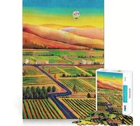 Rompecabezas del Valle de Napa para Adultos, 1000 Piezas, Juguete para ejercitar la Mente, diversión en Interiores, Corte de precisión, Regalo navideño (38x52cm)