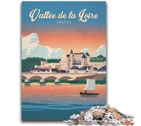 Rompecabezas del Valle del Loira de 1000 Piezas para Adultos, Juguete Educativo Intelectual descompresor, Juego Educativo para cumpleaños y Navidad (1000 Piezas, 50x75cm)