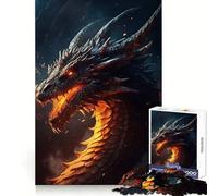 Rompecabezas del Viejo Dragón de Fuego para Adultos, 1000 Piezas, Juguete para ejercitar la Mente, Divertido y Relajante, Regalo navideño (38x52cm)