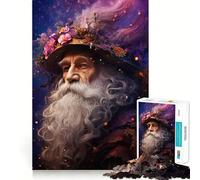 Rompecabezas del Viejo Mago para Adultos, 1000 Piezas, Juguete Que desafía la Mente, diversión silenciosa, Corte preciso, decoración de Pared 50x75cm