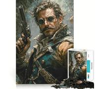 Rompecabezas del Viejo Oeste para Adultos,1000 Piezas,para estimular la concentración,Divertido,de tamaño Uniforme,con Piezas precisas,Ideal para Compartir en Familia (38x26cm)