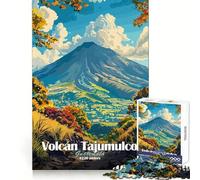 Rompecabezas del Volcán Tajumulco de Guatemala para Adultos, 1000 Piezas, diversión Intelectual, pasatiempo Tranquilo, Corte preciso, (38x52cm)