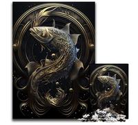 Rompecabezas del Zodiaco Piscis de 1000 Piezas para Adultos. Rompecabezas desafiante y Relajante para Adolescentes. 1000 Piezas (75 x 50 cm).