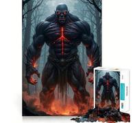 Rompecabezas Demonio musculoso en el Bosque Oscuro para Adultos, 1000 Piezas, Logic Boost Toy Group, Joy Premium Edge, Sorpresa de cumpleaños (38x26cm)