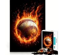 Rompecabezas Deportivo de béisbol Vintage para Adolescentes,1000 Piezas,Divertido Juego de Memoria,Superficie Lisa sin Rebabas,Regalo de cumpleaños,Juguete para ejercitar la Mente (38x26cm)