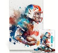 Rompecabezas Deportivos y de Arte Americano de 1000 Piezas para Adolescentes, para desarrollar la Memoria, para Jugar en Interiores, con Corte Fino, Ideal para Elegir el Deseo de Papá Noel 38x26cm