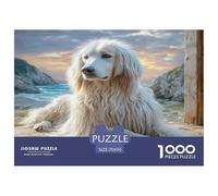 Rompecabezas desafiante para Adultos con un Perro de Pelo Largo de Coast Educational Games, Ideal para descompresión y decoración de Paredes, 70 x 50 cm (1000 Piezas).