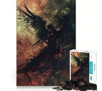 Rompecabezas Descenso Etéreo de Ángeles,1000 Piezas,Juego de Habilidad Mental,Ajuste Estable,sin Piezas Que se muevan,pasatiempo Agradable para Fines de Semana Largos (38x52cm)