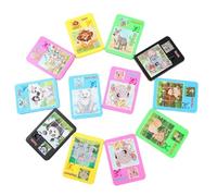 Rompecabezas Deslizante de 10 Piezas, Mini Rompecabezas de Animales portátil Lindo de 16 cuadrículas, Juguete Educativo Suave y Seguro para niñas y niños, Animales